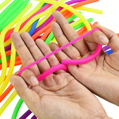 20pcs Stretchy Fidget Strings Colorful Elastic Rope Sensory Play DIY Party