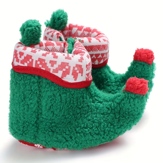 Christmas Theme Cozy Boots for Baby Boys and Girls