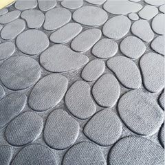 2pcs Absorbent Non Slip Bathroom Rug U Shape Mat Soft Comfortable