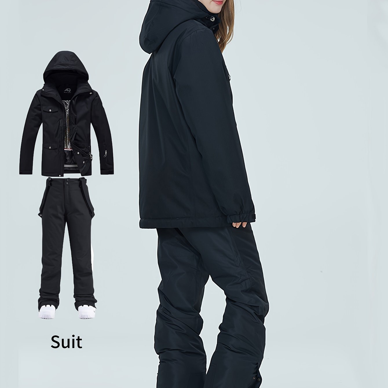 Women's Outdoor Adventure Jacket Waterproof Windproof Hooded Ski Suit