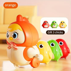 Colorful Magnetic Chick and Hen Spring Puzzle Toy for Kids