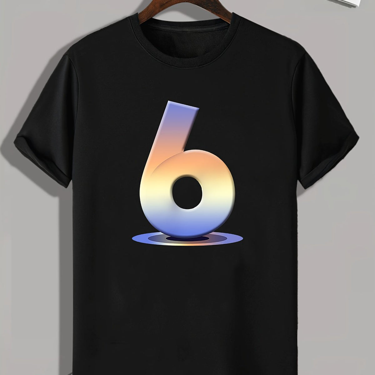 Number 6 Men's Graphic T Shirt for Summer