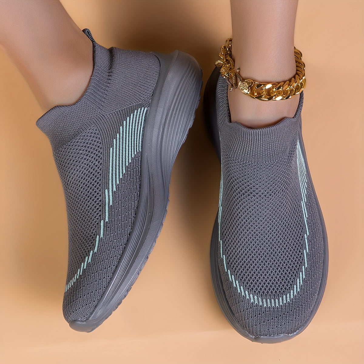 Women's Sporty Running Shoes Anti-slip Slip-on Sneakers
