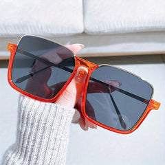 Large Square Sunglasses for Women Men Casual Jelly Gradient Glasses