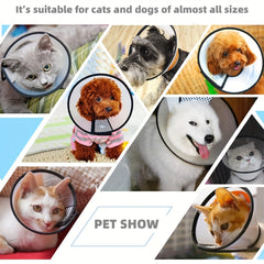 Translucent Pet Cone Collar Anti Scratch Dog Recovery Collar