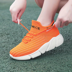 Soft Thick Sole Mesh Breathable Running Shoes