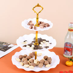 3-layer Candy Plate Household Dried Fruit Basket Festive Style
