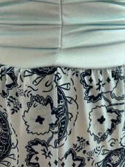  Paisley Print High Rise Stretch Pants