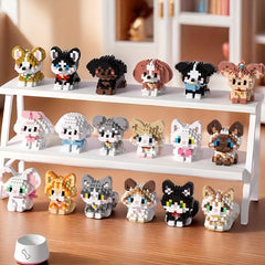 Cat & Dog Building Blocks 3040pcs for Decoration