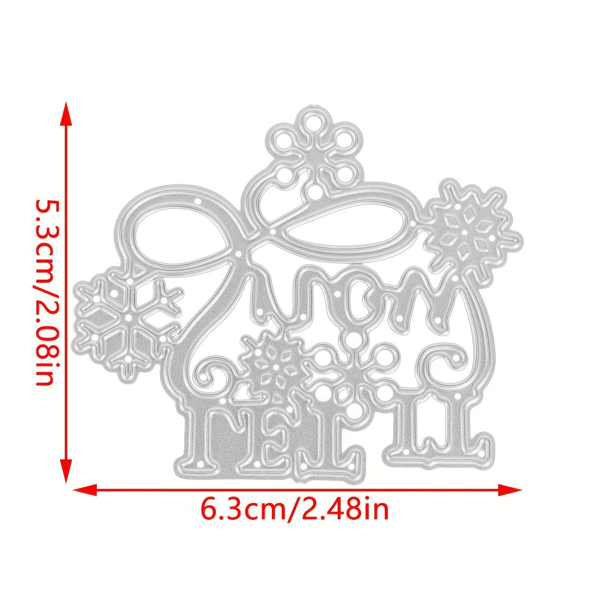 Let It Snow Cutting Die For Scrapbooking Blade Background Stencil Card