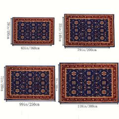 Bohemian Red Large Area Carpet Living Room Bedroom Soft Carpet