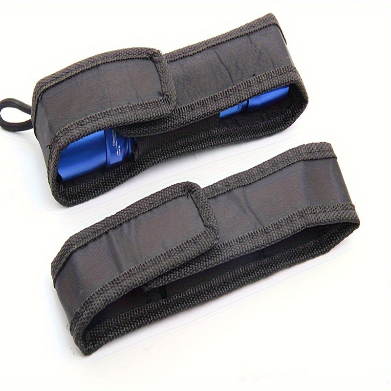 Nylon Flashlight Pouch Molle System Torch Holster Outdoor Use