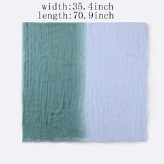 Gradient Linen Turban Scarf for Women