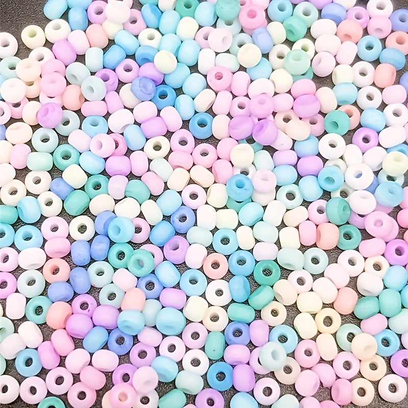 Macaron Glass Seed Beads Matte Small Pony Beads for Jewelry Making DIY Craft