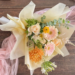 Waterproof Flower Wrapping Paper Bouquet Lined with Milk Reel, Solid Material