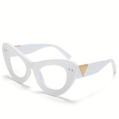Retro Cat Eye Clear Lens Glasses Anti Light Glasses