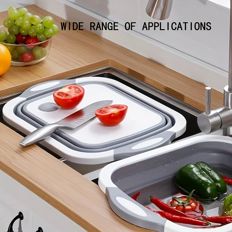 2 In 1 Chopping Block Foldable Cutting Board Kitchen Sink Cutting Board