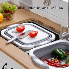 2 In 1 Chopping Block Foldable Cutting Board Kitchen Sink Cutting Board