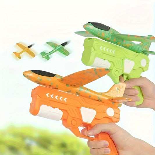 Foam Plane Launcher Toy No Needed Hand Thrown Flying Airplanes