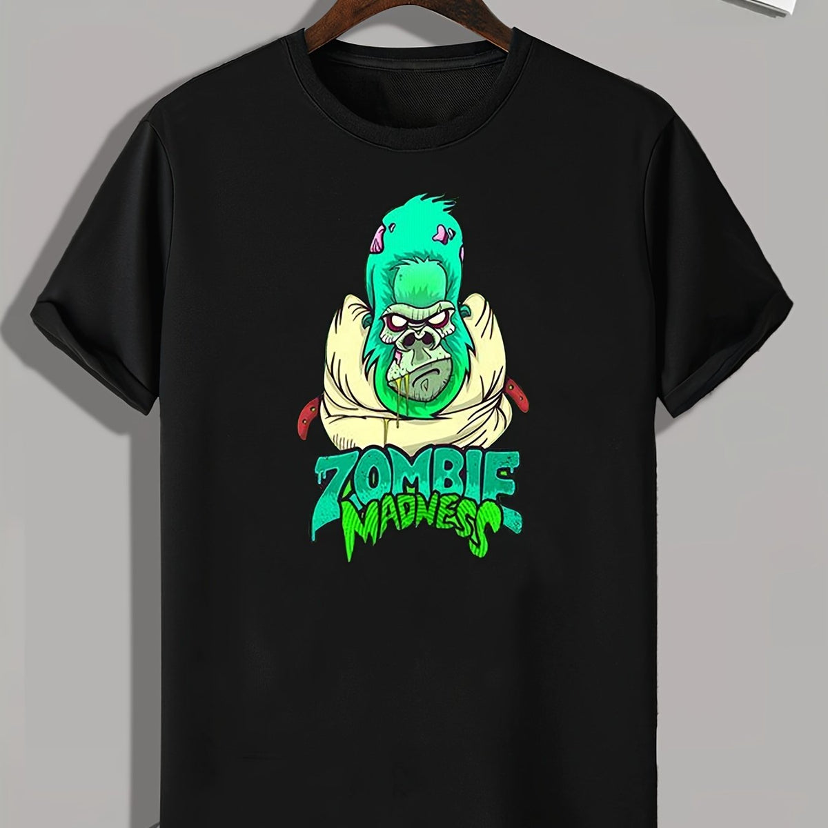 Monster Print Men's Graphic T shirt Casual Comfy Tees For Summer