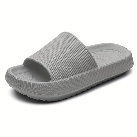 Men's Slip On Platform Slides Open Toe Slippers