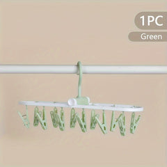 12 in 1 Folding Sunshade Clips Travel Drying Rack Windproof Hanger