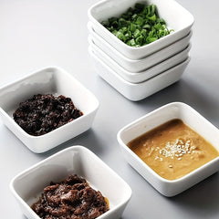 12 Pcs Ceramic Dip Bowls Set 3 Oz Condiments Server Dishes Mini Bowls