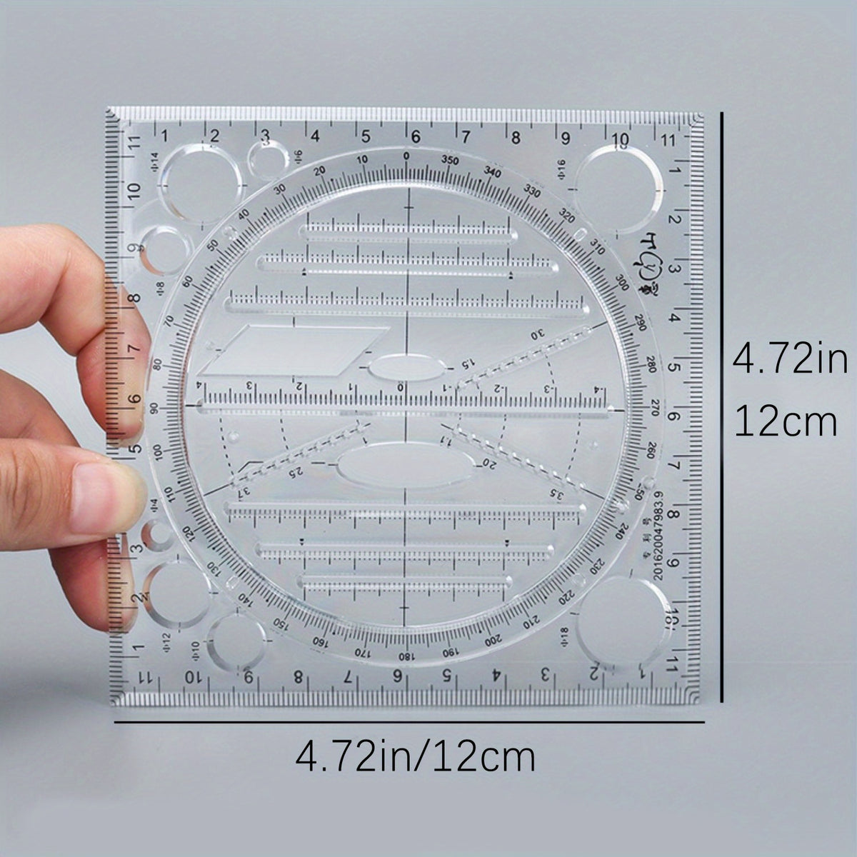 Multifunctional Ruler for Perfect Geometric Shapes