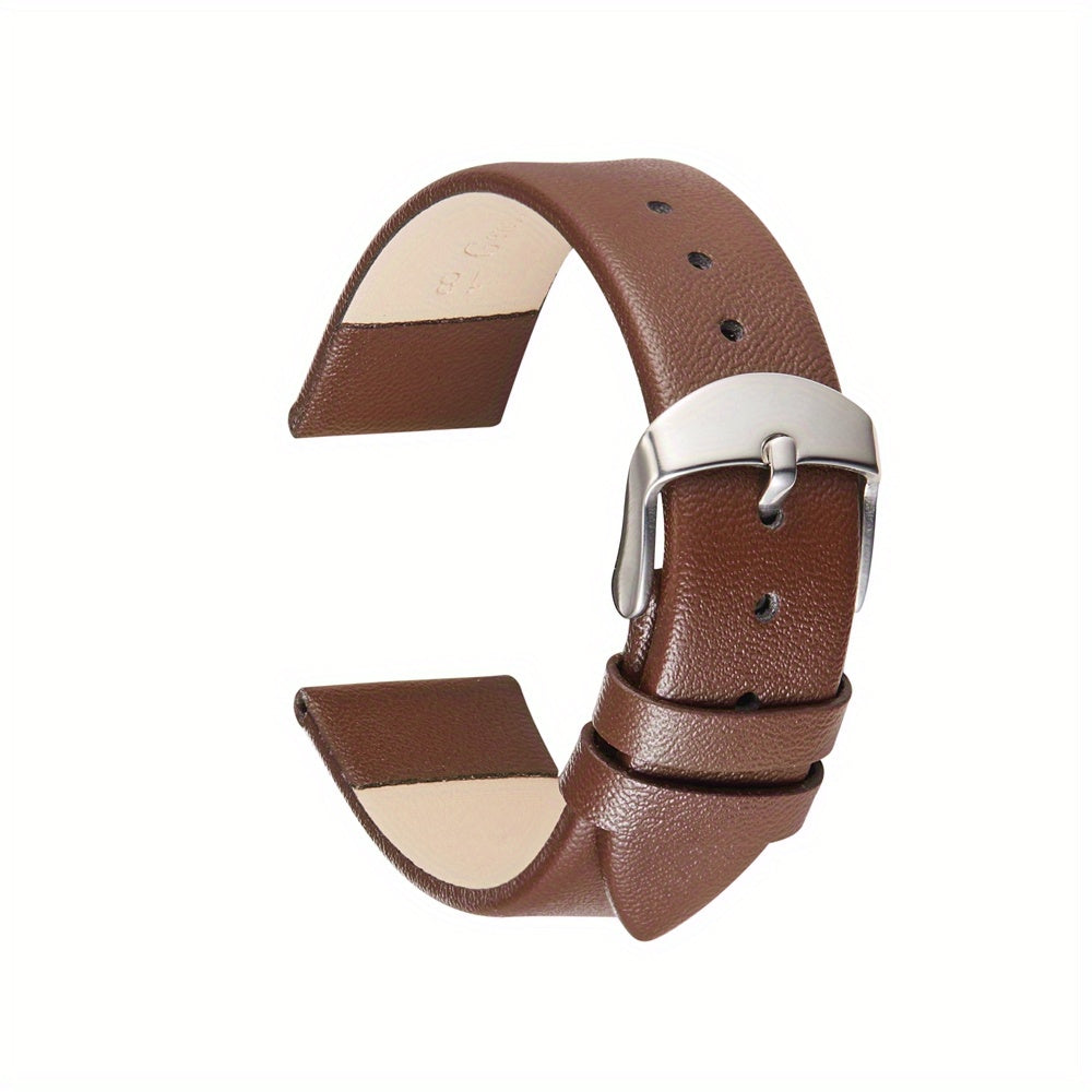 Calf Leather Unisex Bangle Watch Strap 16-22mm