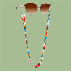 Acrylic Block Glasses Chain Anti Slip Stylish Eyewear Retainer for Women Men