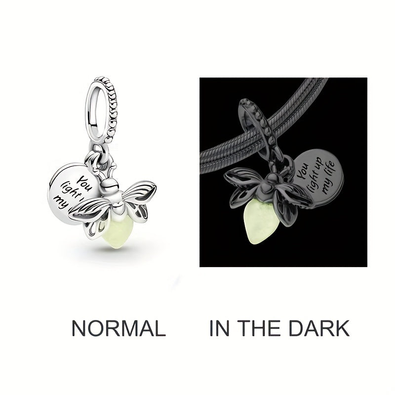 Glowworm Charm Beads Glowing For 3mm Bracelet DIY Pendant Set
