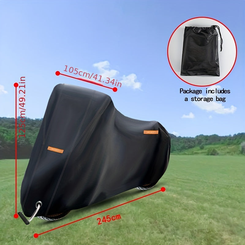 All Season Motorcycle Cover Waterproof Sun Outdoor Protection Reflective