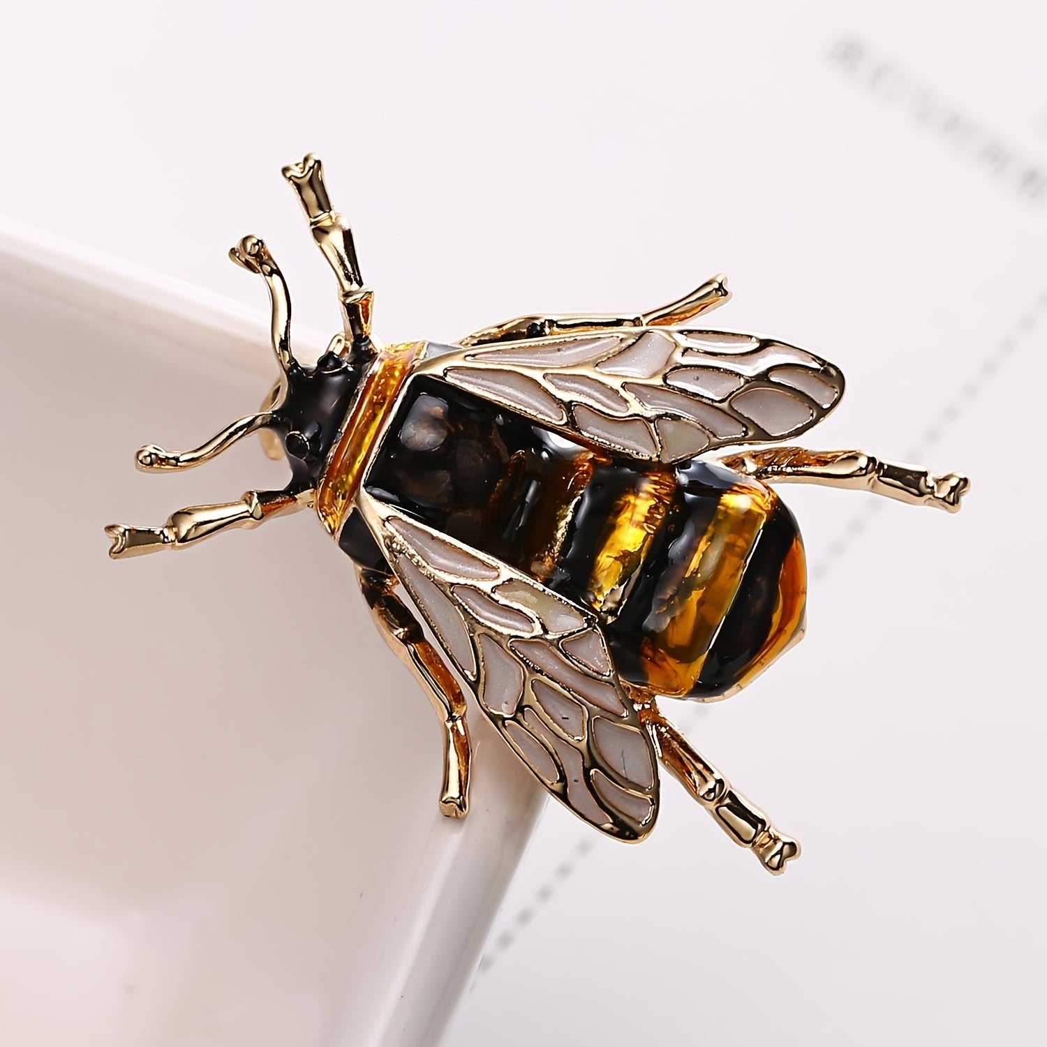 Colorful Bee Shape Brooch Animal Insect Theme Corsage Pin 1 Pc
