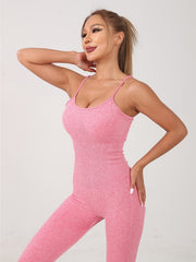 Sleeveless Sports Jumpsuit Quick Drying Yoga Bodysuit Women's Activewear