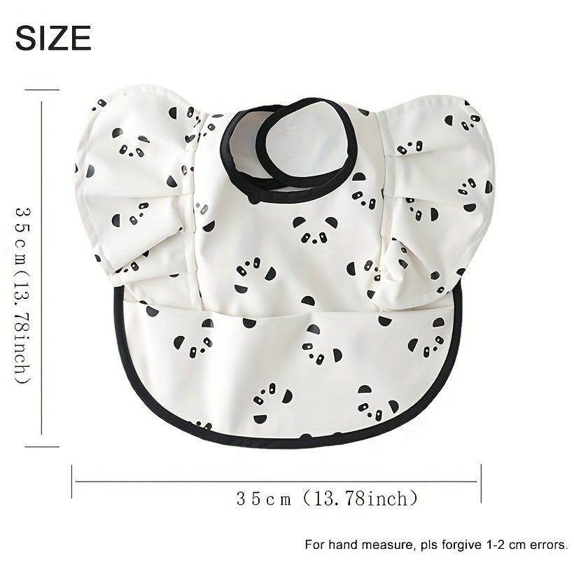 Elephant Baby Bib Soft PU Waterproof Feeding Bib for Infant