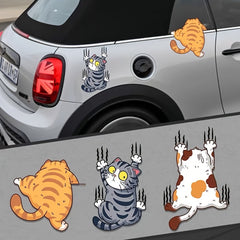 Funny Cat Cartoon Car Stickers Decals