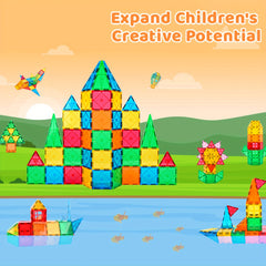 61pcs Magnetic Building Blocks Set for 3 Year Old Kids