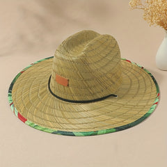Boho Wide Brim Sun Hat Straw Hat UV Protection Women Summer