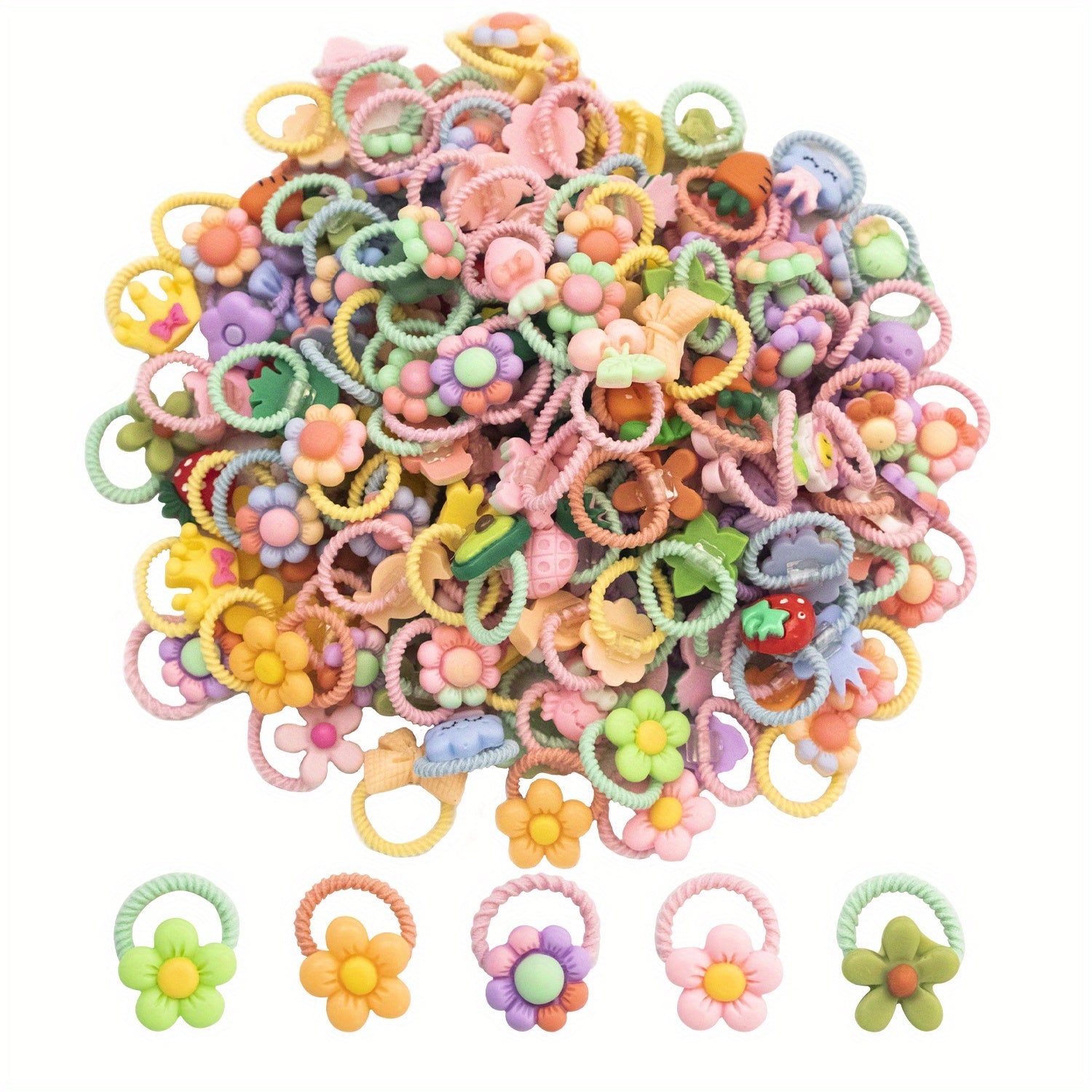 Cartoon Hair Rope for Girls Baby Hair Accessories