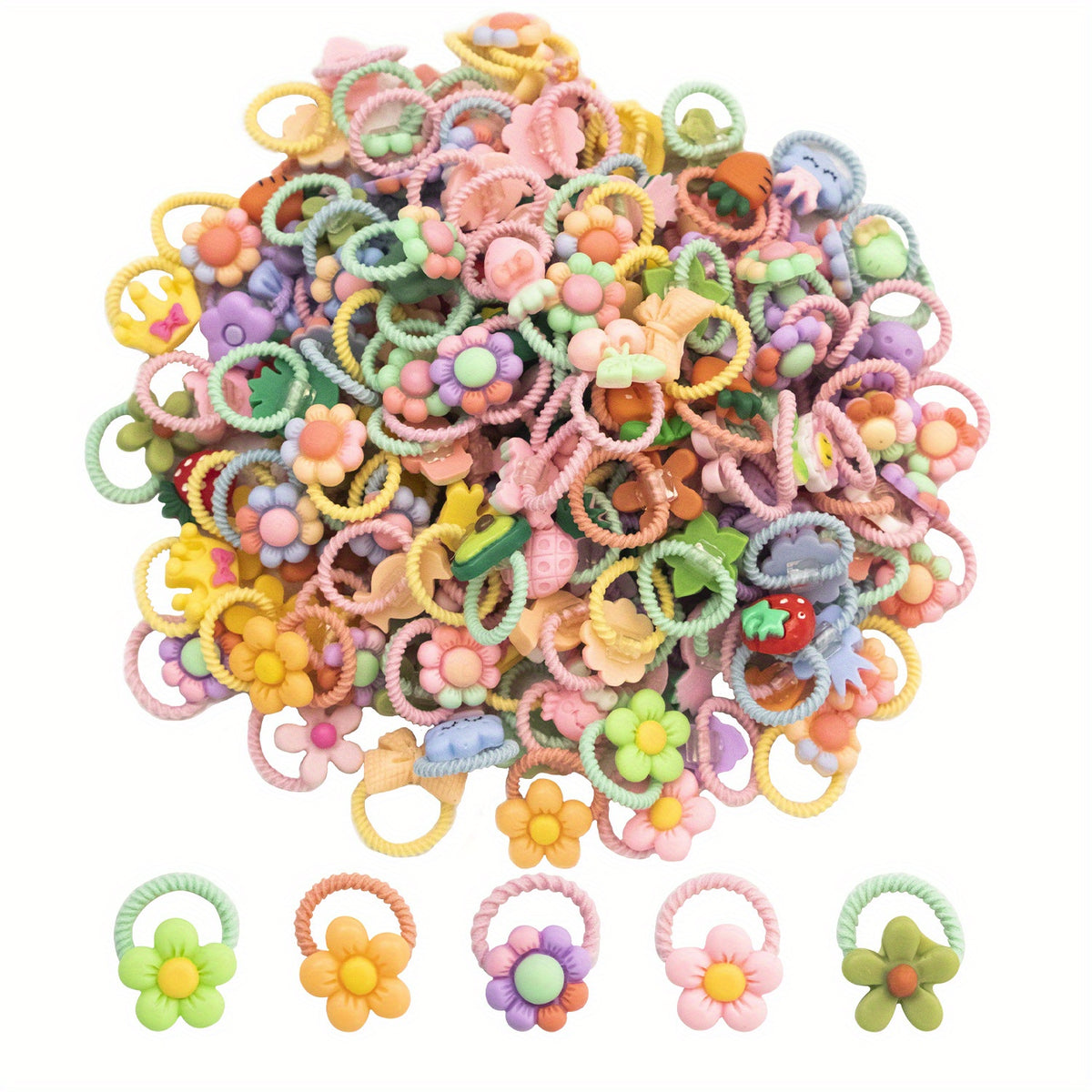 Cartoon Hair Rope for Girls Baby Hair Accessories