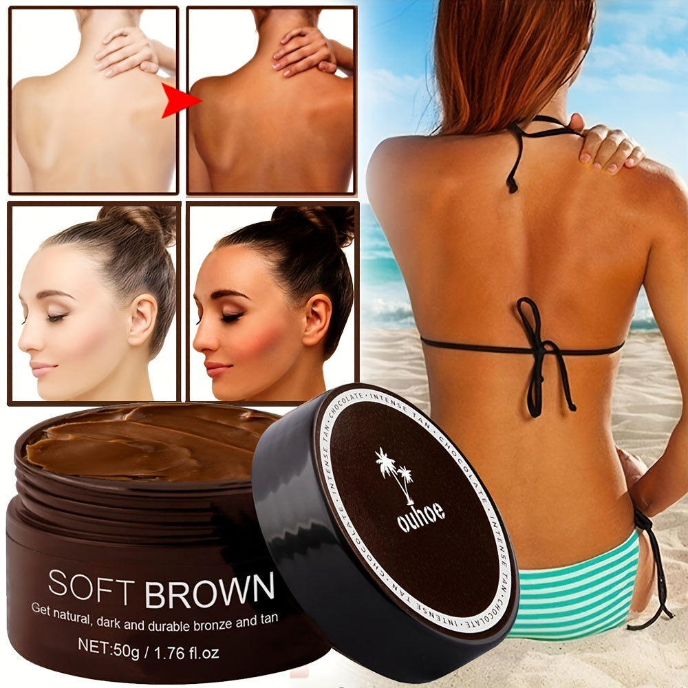 50g Sunshine Cream Seaside Self Tanning Dark Bronze Moisturizing