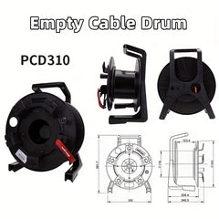 Handheld Cable Drum with Winder for Long Cables Storage