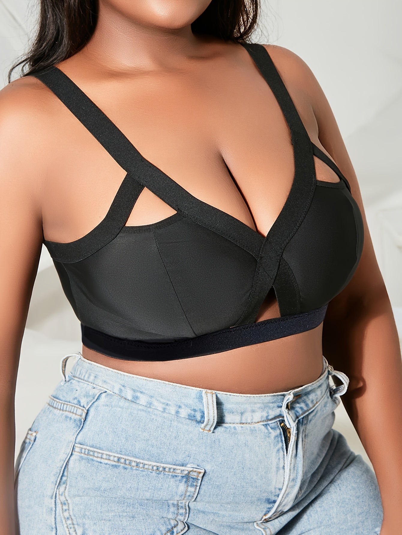 Plus Size Wireless High Stretch Bralette