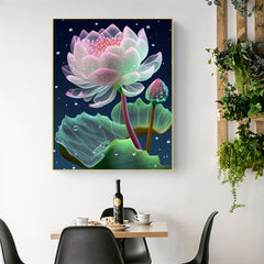 Lotus Pattern Canvas Painting Poster Print Home Wall Decoration Art