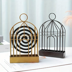 Bird Cage Mosquito Coil Holder Iron Mosquito Repellent Incense Rack