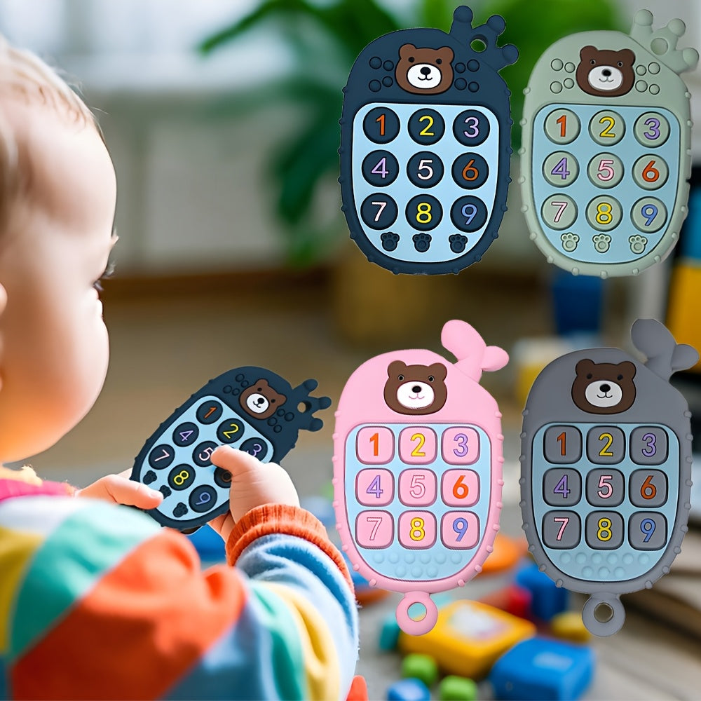 Soft Silicone Teething Toy for Babies 0-24 Months