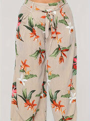  Women's Wide Leg Trousers with Belt
