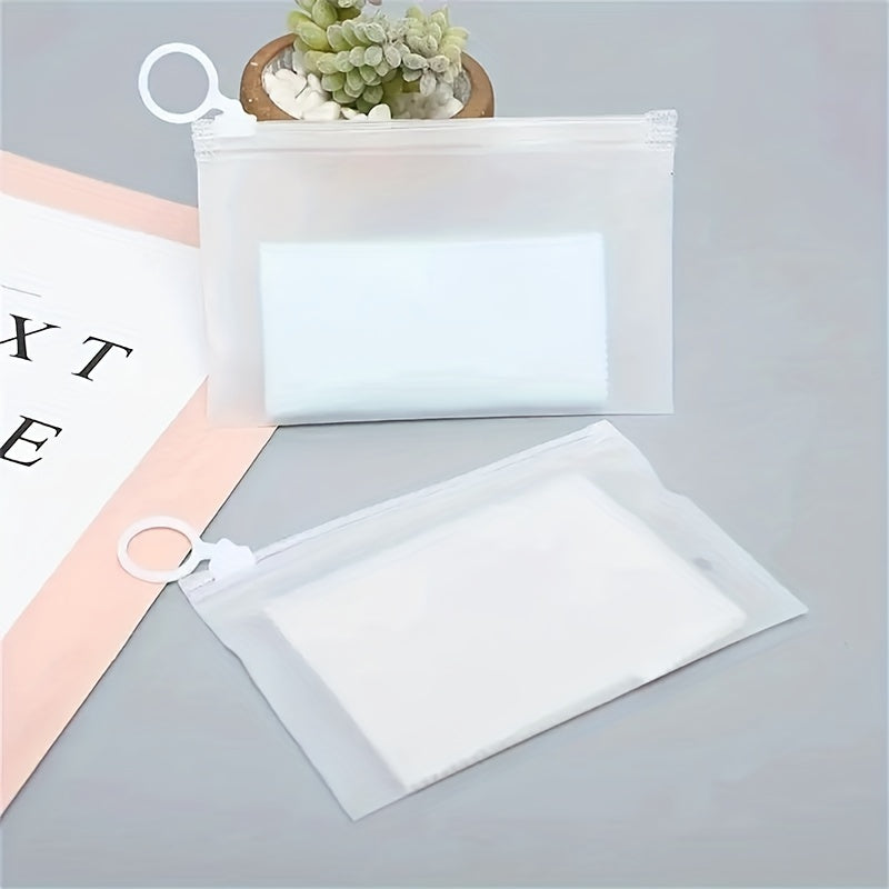 Thick Zipper Bags Stationery Storage Travel Cosmetic Transparent Storage