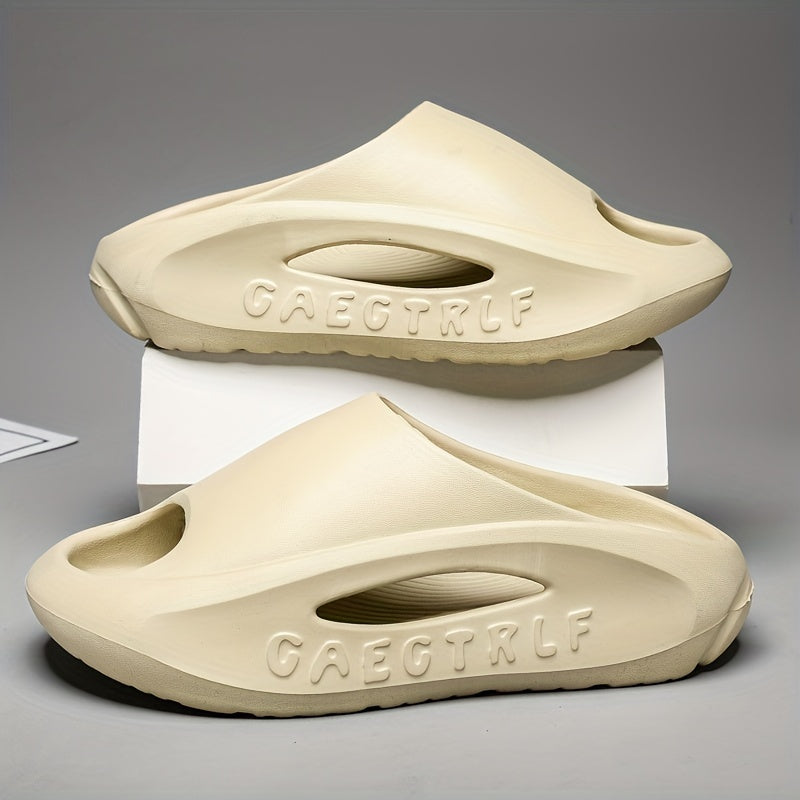 Men's Non Slip Platform Slides Soft Sole Cloud Slides Indoor Outdoor