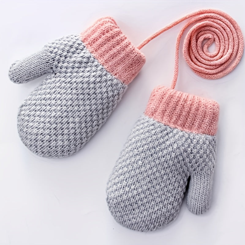 Children's Knitted Gloves Coldproof Mittens